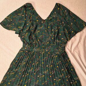 Green Multicolor Dress